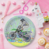 Freestyle Stuntman - Motocross Rider Papieren Bordje (Feest)