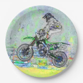 Freestyle Stuntman - Motocross Rider Papieren Bordje (Voorkant)