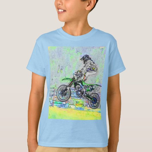 Freestyle Stuntman-Motocross Rider T-shirt (Voorkant)