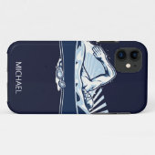 Freestyle Swimmer - Gepersonaliseerde naam | Sport Case-Mate iPhone Case (Achterkant (horizontaal))