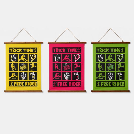 Freestyle Trick Scooter Hangend Wandkleed (Driedubbel)