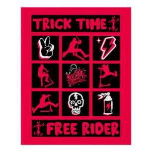 Freestyle Trick Scooter Perfect Poster