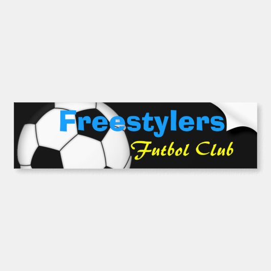 Freestylers futbol bumpersticker (Voorkant)