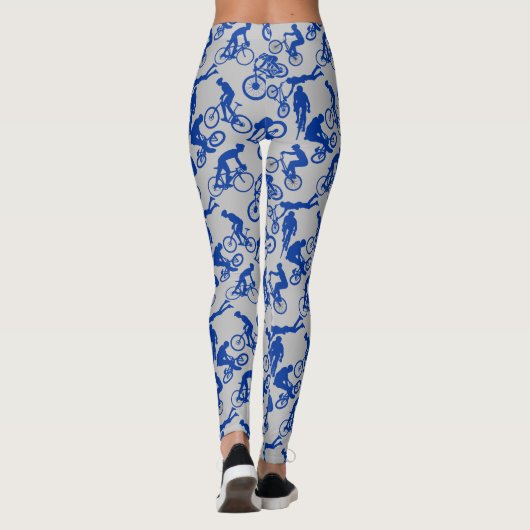Freestyles Pattern.w x4 LGrey BG Leggings (Achterkant)