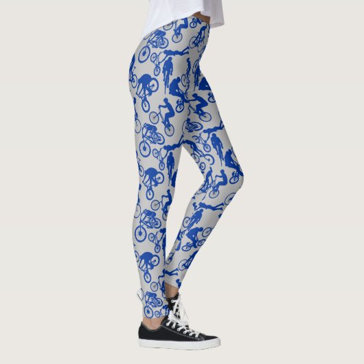 Freestyles Pattern.w x4 LGrey BG Leggings (Rechts)