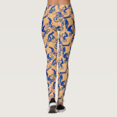 Freestyles Pattern.w x4 Oranje BG Leggings (Achterkant)