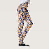 Freestyles Pattern.w x4 Oranje BG Leggings (Rechts)
