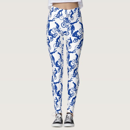 Freestyles Pattern.w x4 White BG Leggings (Voorkant)