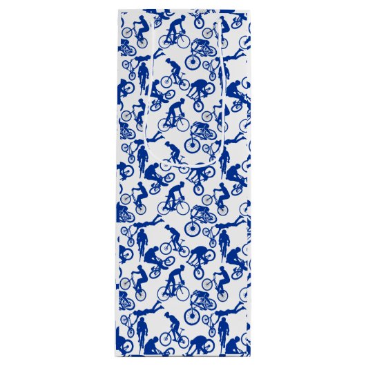 Freestyles Pattern.w x4 White BG Wijn Cadeautas (Voorkant)