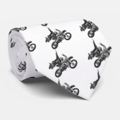 Freestyling met vuilfiets stropdas (Opgerold)