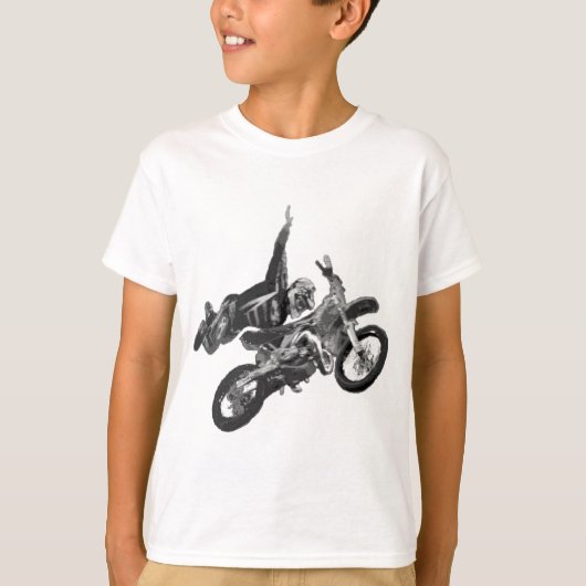 Freestyling met vuilfiets t-shirt (Voorkant)