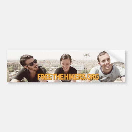 FREEtheHIKERS.org bumpersticker (Voorkant)