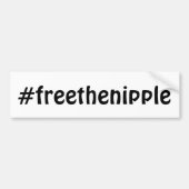 #freethenipple bumpersticker (Voorkant)