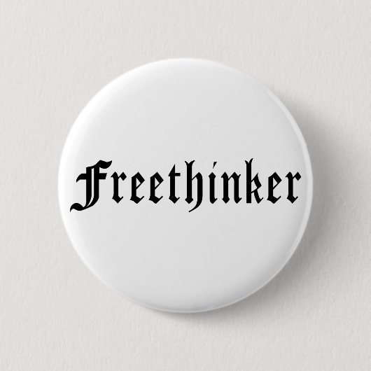 Freethinker 1 ronde button 5,7 cm (Voorkant)