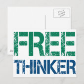 freethinker briefkaart (Voorkant / Achterkant)