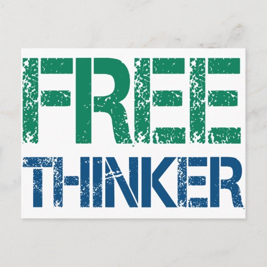 freethinker briefkaart (Voorkant)