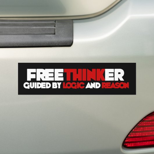 Freethinker Bumpersticker (Op auto)