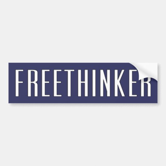 Freethinker Bumpersticker (Voorkant)