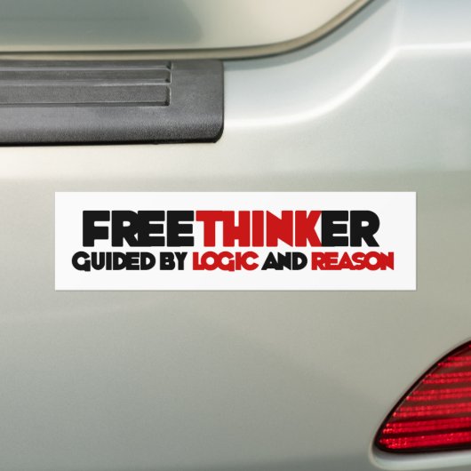 Freethinker Bumpersticker (Op auto)