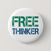 freethinker ronde button 5,7 cm (Voorkant)