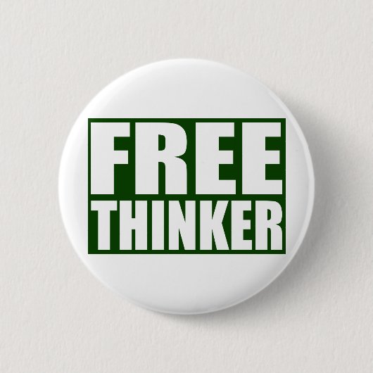 Freethinker Ronde Button 5,7 Cm (Voorkant)