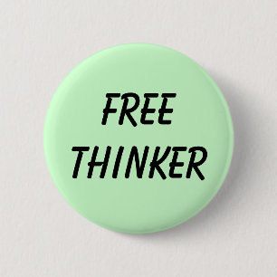 FREETHINKER RONDE BUTTON 5,7 CM