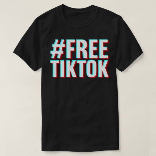 FREETIKTOK TikTok verboden T-shirt (Design voorkant)