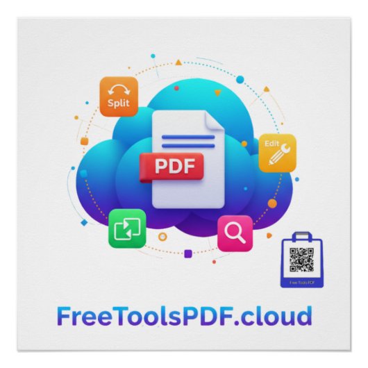 FreeToolsPDF – Fun Digital Power on Your Shirt! Perfect Poster (Voorkant)