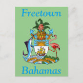 Freetown, Bahama's met het wapen van Eleuthera Briefkaart (Voorkant)