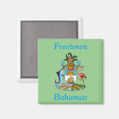 Freetown, Bahama's met het wapen van Eleuthera Magneet (Voorkant / Achterkant)