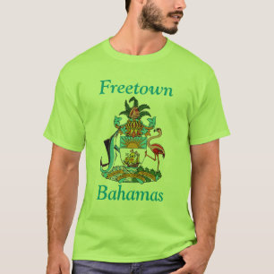 Freetown, Bahama's met het wapen van Eleuthera T-shirt