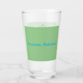Freetown, Bahama's Schip met Flamingo (Eleuthera) Glas (Achterkant)