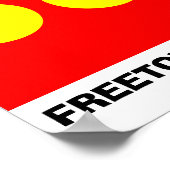 Freetown Christiania Flag Poster (Hoek)