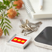 Freetown Christiania Flag Sleutelhanger (Zijkant)