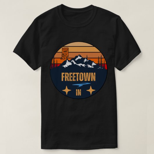Freetown, Indiana T-shirt (Design voorkant)