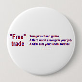 FreeTradeGizmo Ronde Button 4,0 Cm (Voorkant)