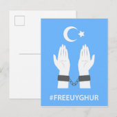 #FREEUYGHUR BRIEFKAART (Voorkant / Achterkant)