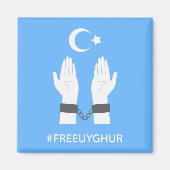 #FREEUYGHUR MAGNEET (Voorkant)