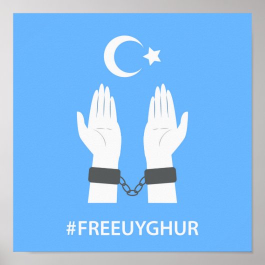 #FREEUYGHUR POSTER (Voorkant)