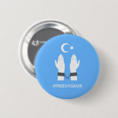#FREEUYGHUR RONDE BUTTON 5,7 CM (Voorkant /achterkant)