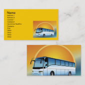 FreeVector-Bus Transporttouring Visitekaartje (Voorkant / Achterkant)
