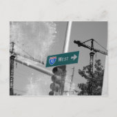 Freeway 10 West Sign Briefkaart (Voorkant)