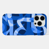 Freeway Abstract Retro Psychedelic Blue Case-Mate iPhone Case (Achterkant (horizontaal))