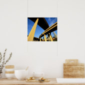 Freeway Overpass in Dallas Poster (Keuken)