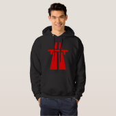 Freeway, snelweg, Autobahn - rood Hoodie (Voorkant volledig)