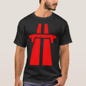 Freeway, snelweg, Autobahn - rood T-shirt (Voorkant)