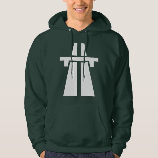 Freeway, snelweg, Autobahn - White Hoodie (Voorkant)