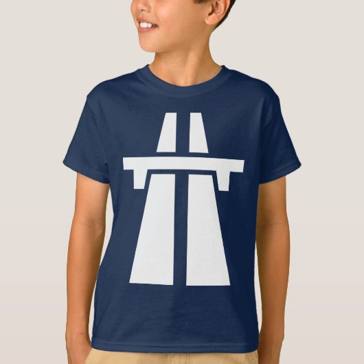 Freeway, snelweg, Autobahn - White T-shirt (Voorkant)