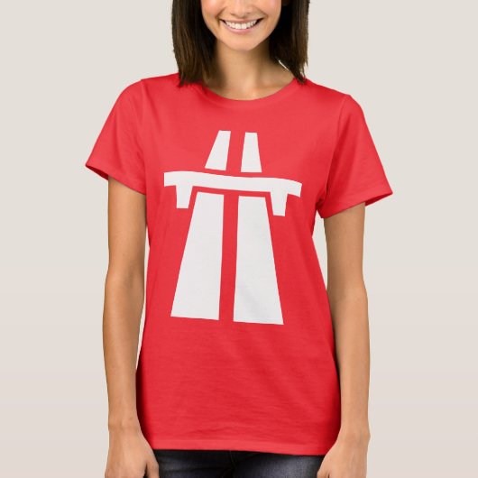 Freeway, snelweg, Autobahn - White T-shirt (Voorkant)