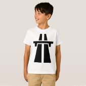 Freeway, snelweg, Autobahn - zwart T-shirt (Voorkant volledig)
